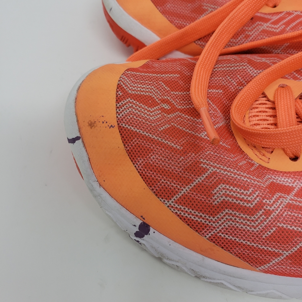 Nike Womans Size 7 Orange White Running Shoe FLAW Read Description - Picture 6 of 16